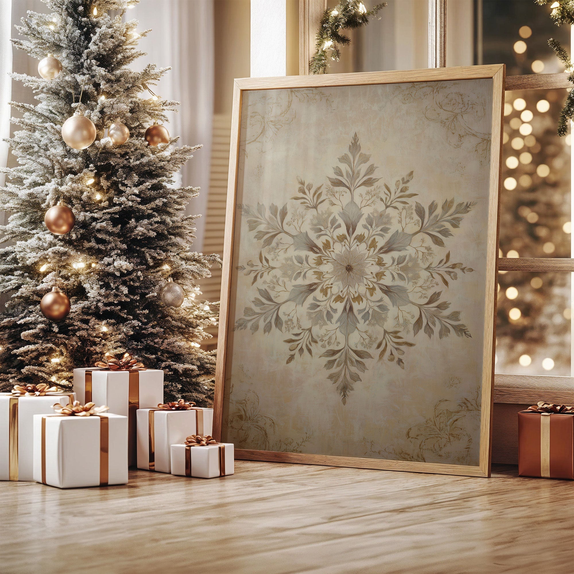 Frost Petals Dance In December Light