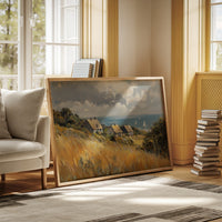 Sailboats Dance Past Golden Hills