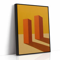 Monoliths Cast Long Desert Shadows