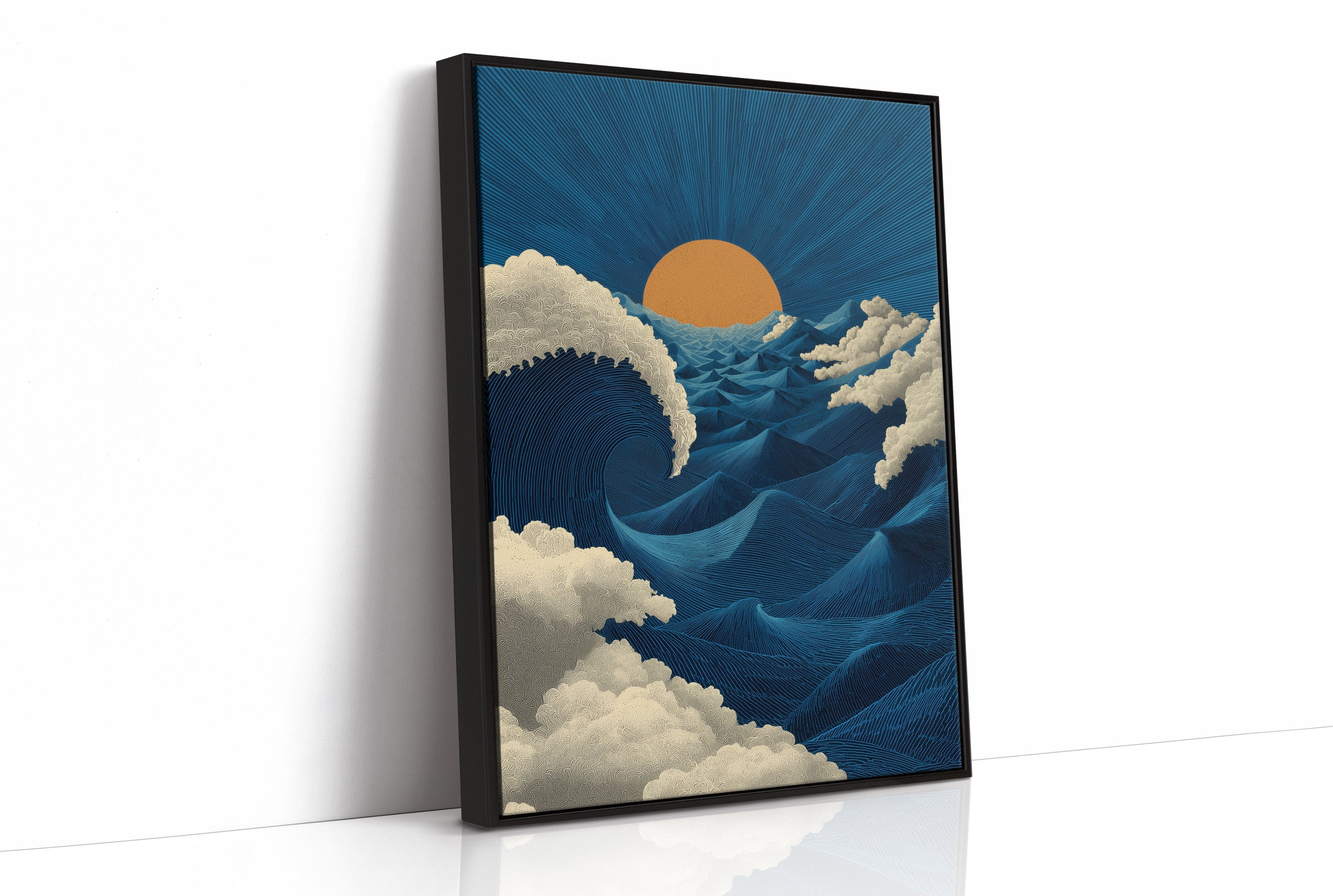 The Sun Meets the Wave Halfway