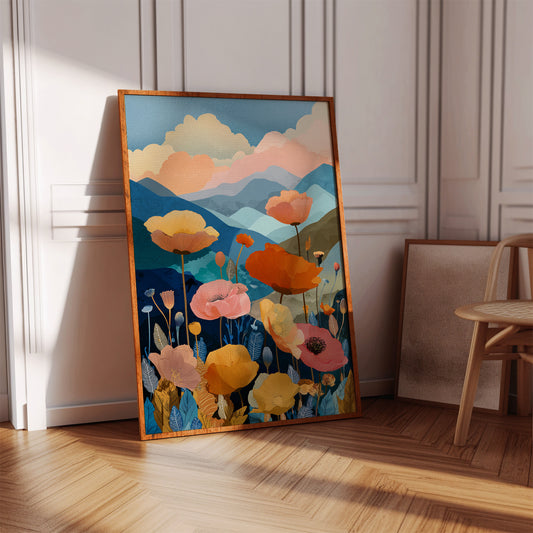 Mountains Blooming with Colorful Life