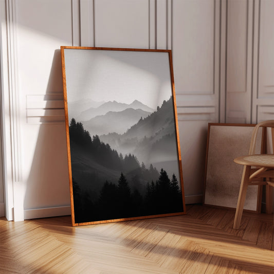Veil of Mountains in Mist