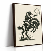 Cowboy Gunfire in the Dust
