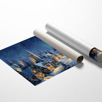 Starlit Village Keeps Winter's Secret