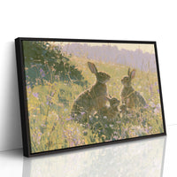 Rabbits, Golden Meadow Light