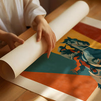 Bucking Bronco Through Color Fields