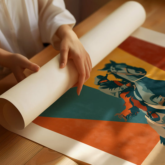 Bucking Bronco Through Color Fields