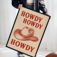 Howdy Howdy Western Hat Print