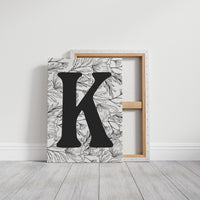 Botanical Letter K Monogram