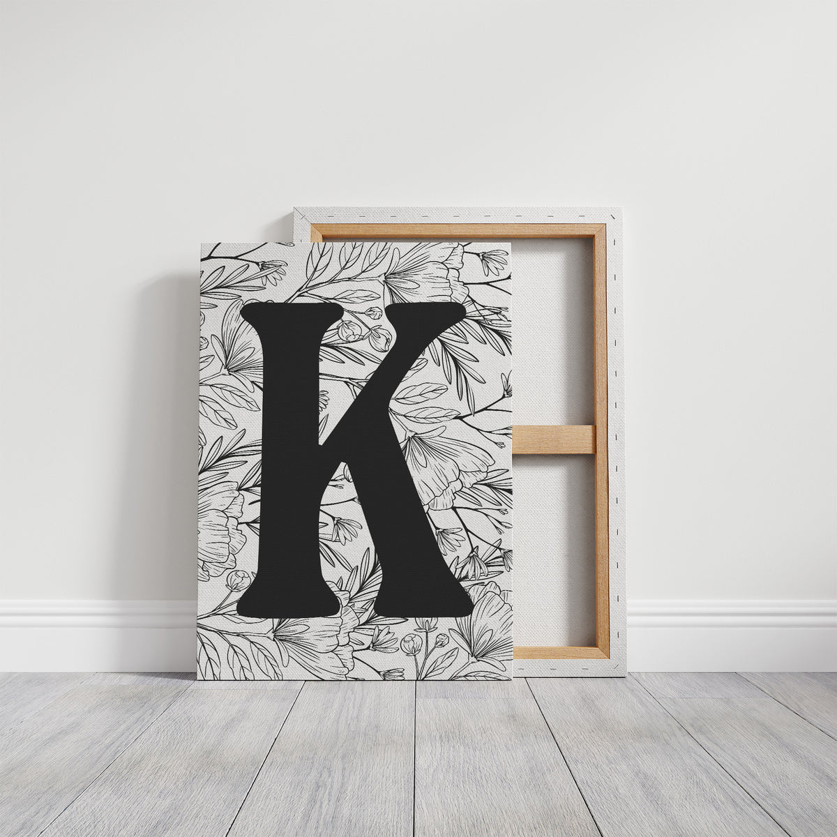 Botanical Letter K Monogram