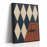 Solitary Chair On Diamond Stage