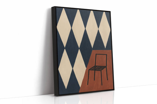 Solitary Chair On Diamond Stage