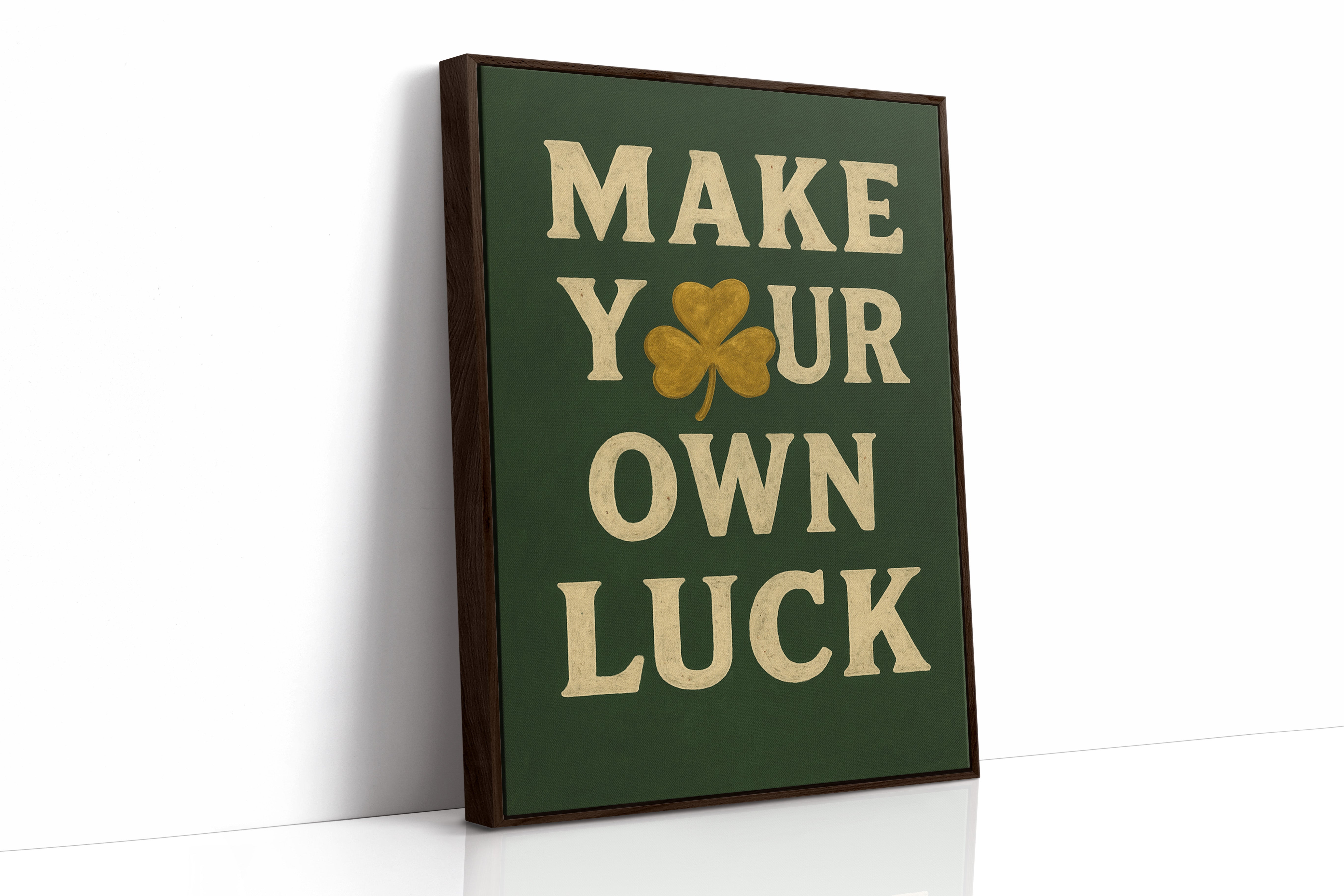 Make Your Own Luck Shamrock Print