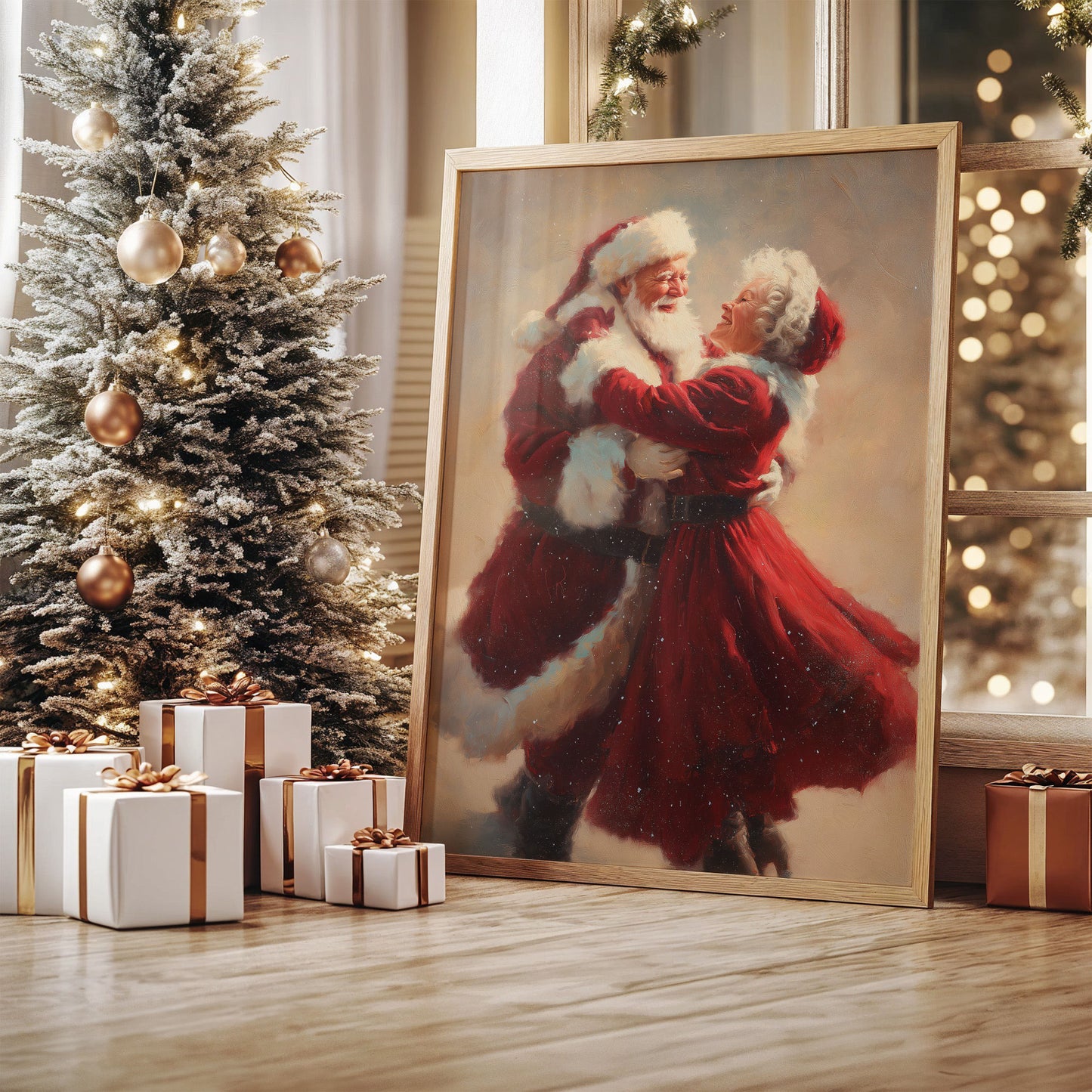 Love's Winter Dance In Crimson