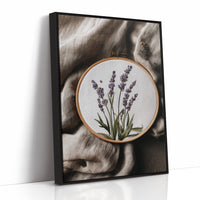 Lavender Stitched on Quiet Cloth