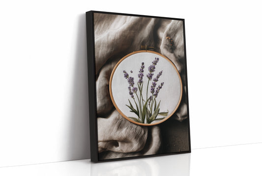 Lavender Stitched on Quiet Cloth
