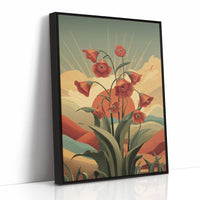 Red Blooms Before the Setting Sun