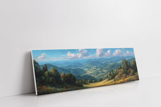 Sunlit Valley Beneath Endless Blue
