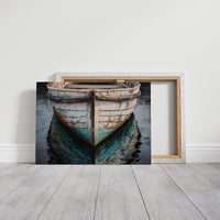 Weathered Hull Rests In Stillness