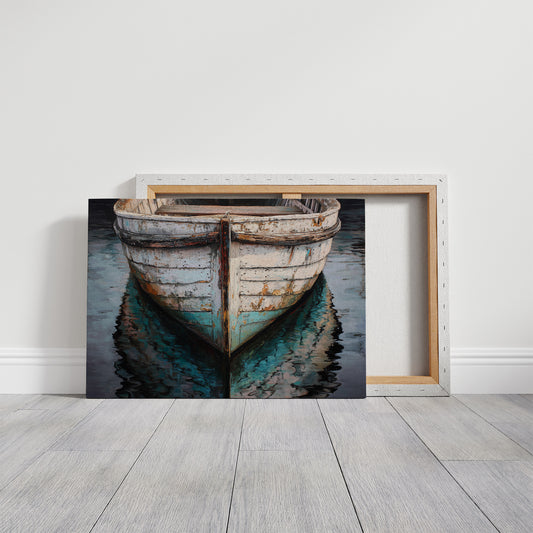 Weathered Hull Rests In Stillness