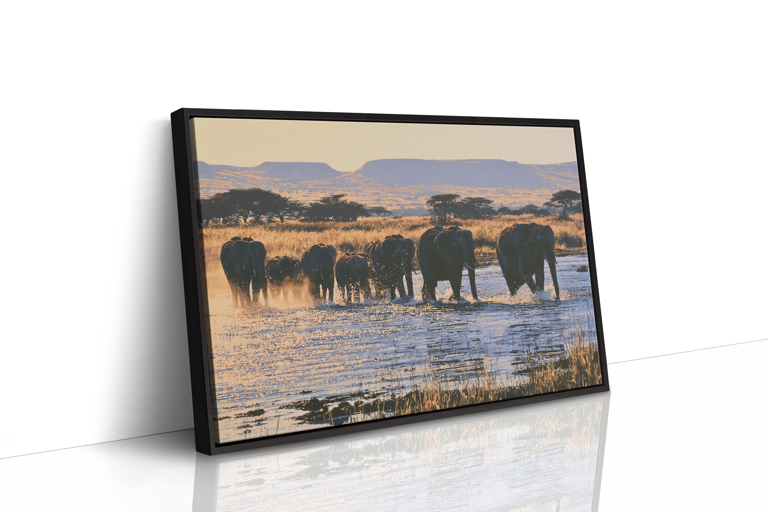 Herd, Crossing at Dusk