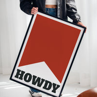 Howdy Western Banner Print
