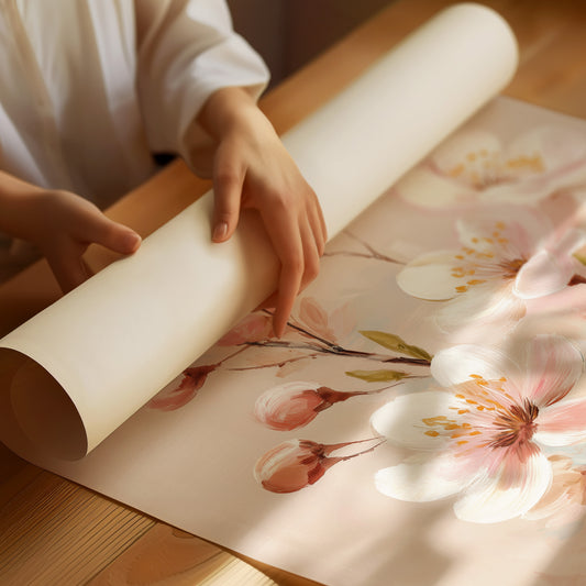 Cherry Blossoms Dance In Morning Light