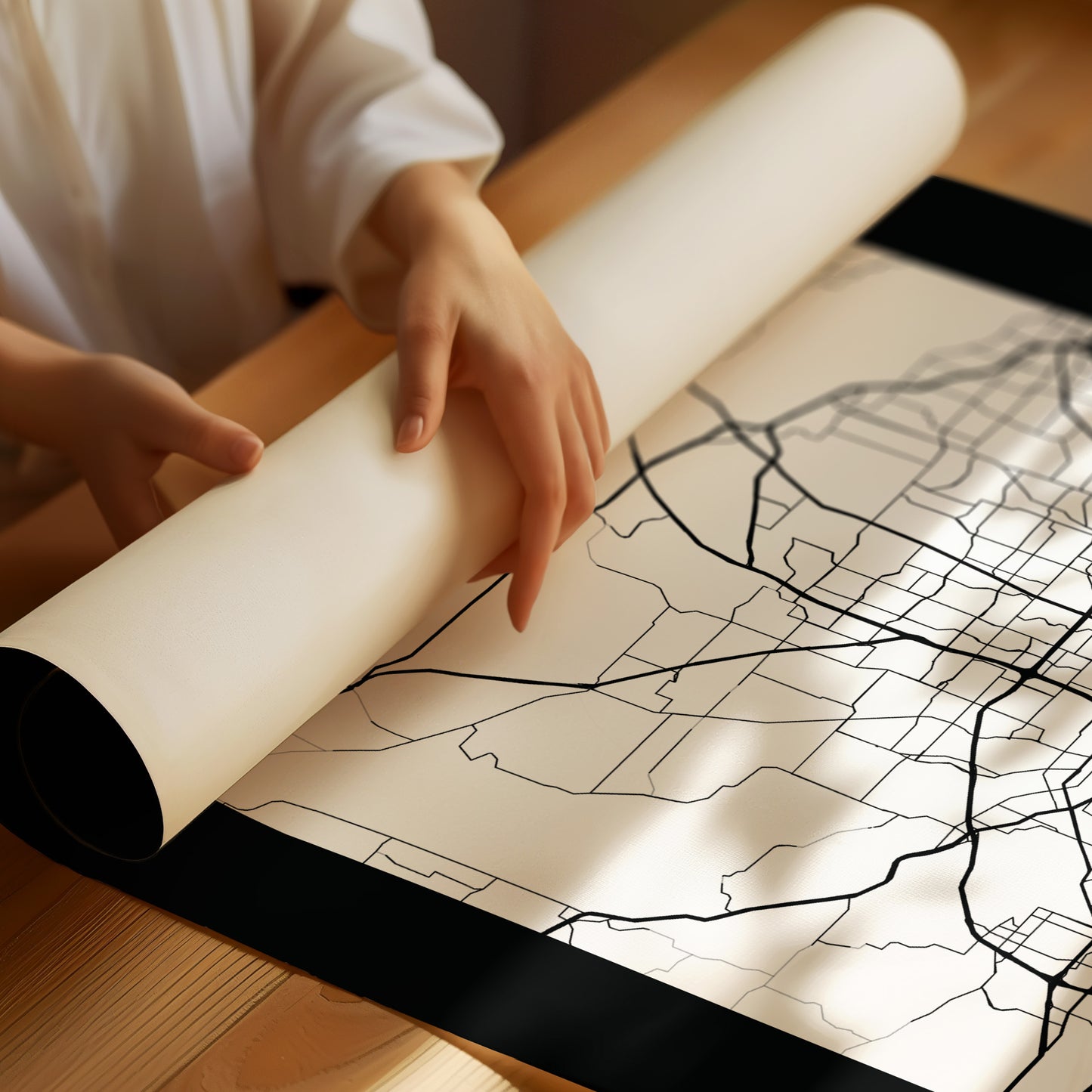 Fort Worth, Mapped in Black