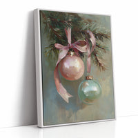 Vintage Ornaments Dance on Evergreen Bough