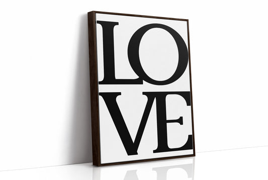 Bold Serif Love Typography Print