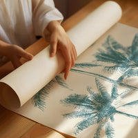Teal Palms On Desert Afternoons