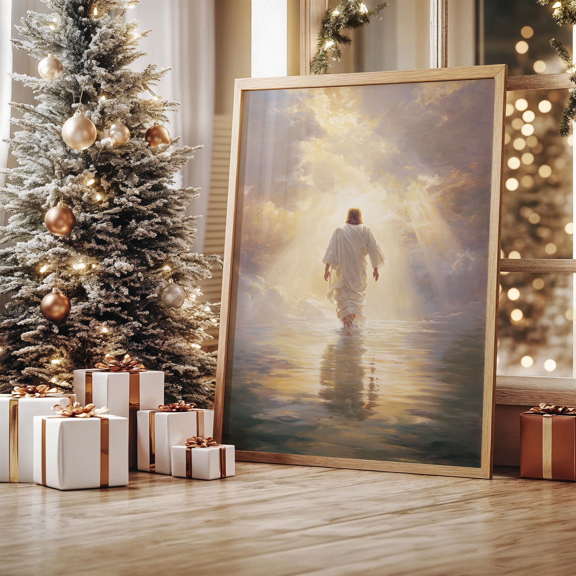 Light Breaks Through Sacred Waters