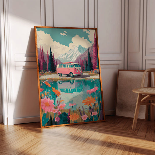 Journey Through Blooming Reflections