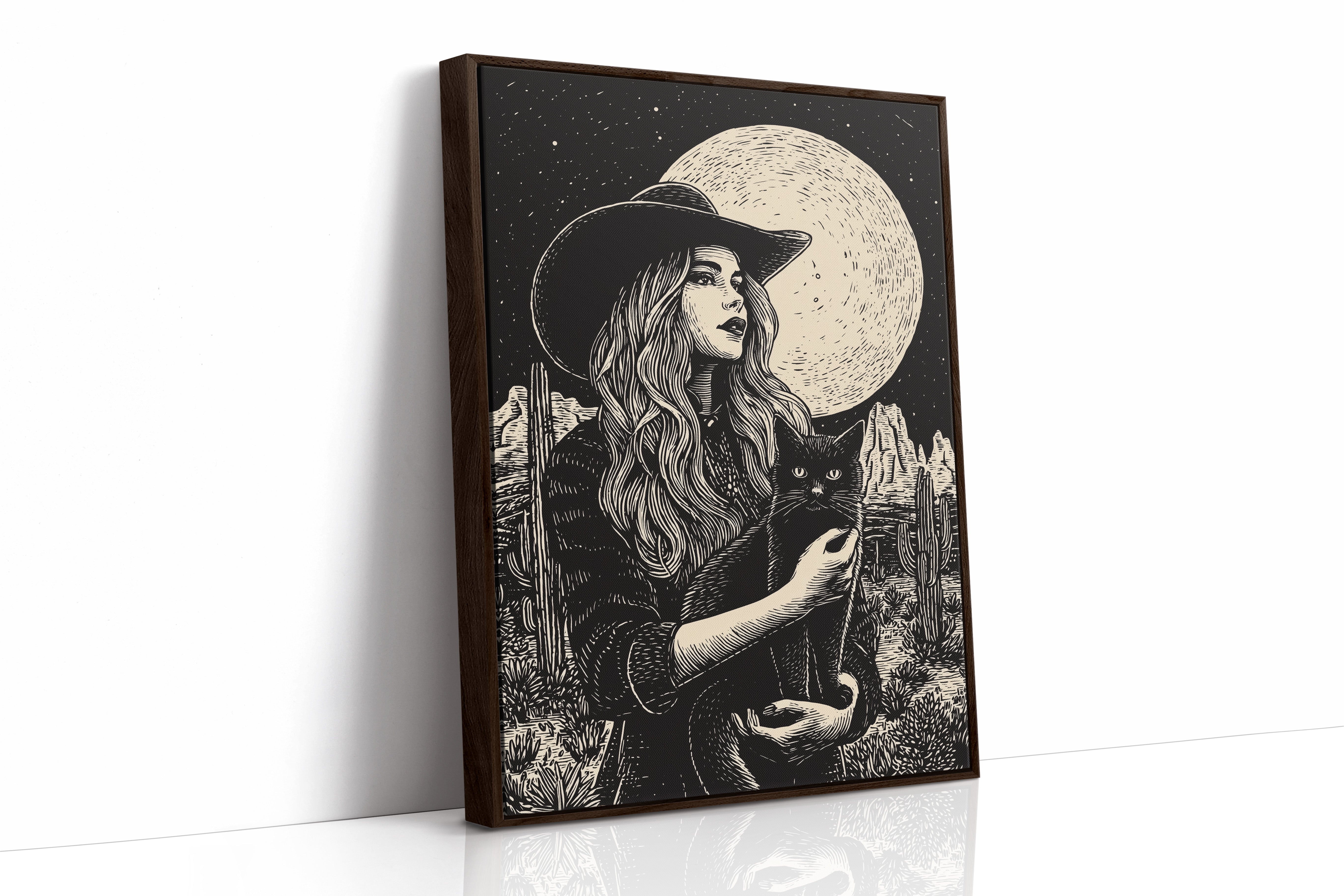 Moonlit Tales Between Desert Stars