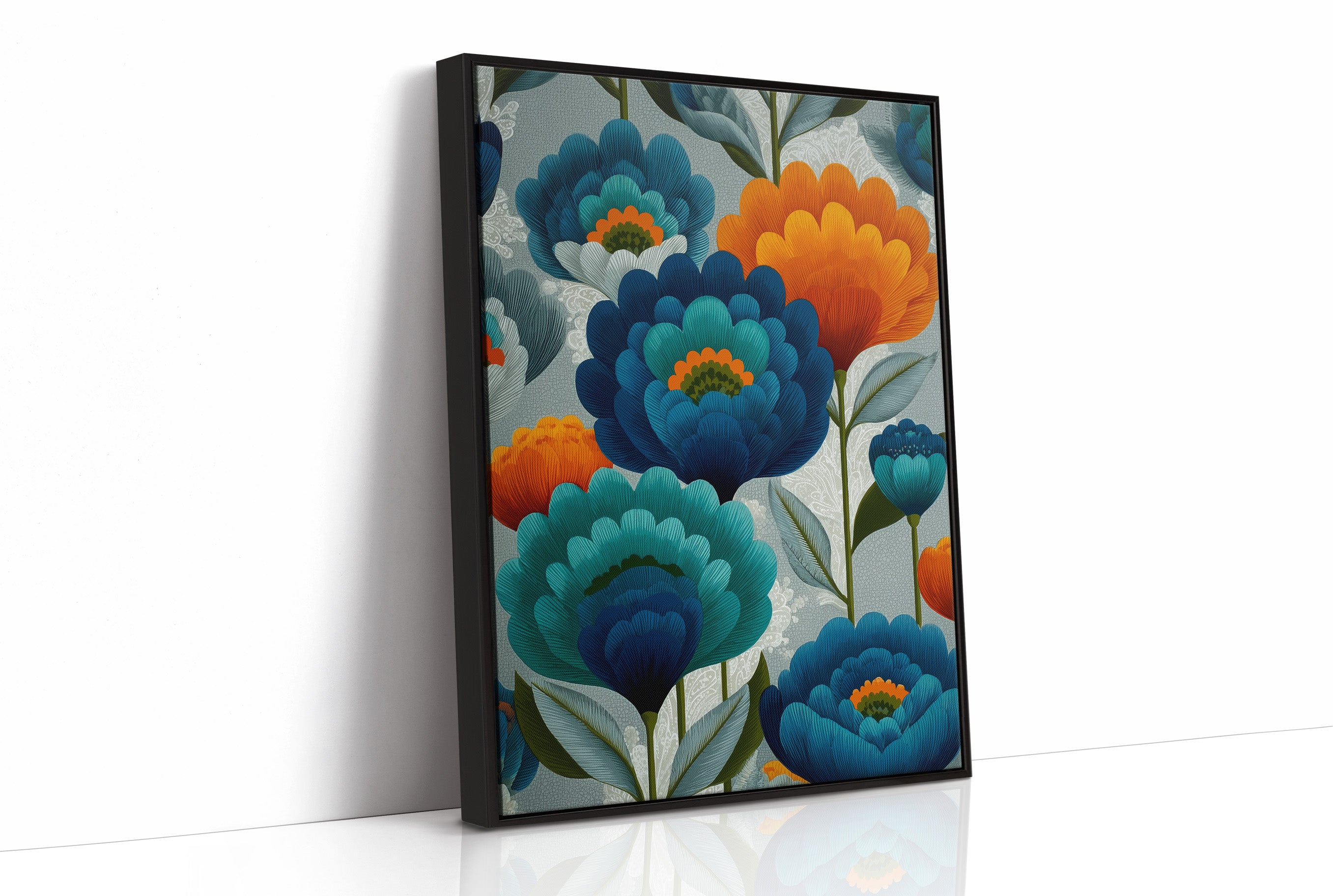Bold Blooms on a Grey Morning