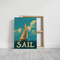 Voyage Beyond Words: Vintage Maritime Poster
