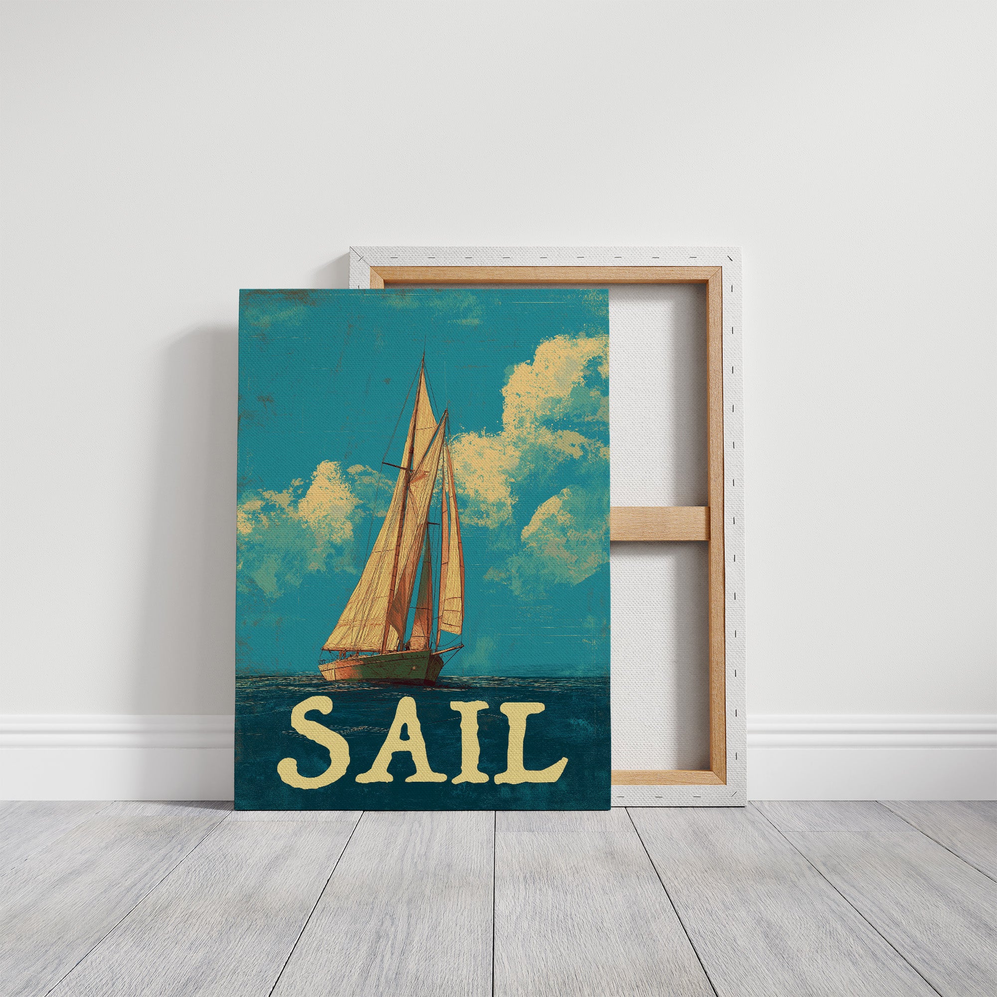 Voyage Beyond Words: Vintage Maritime Poster