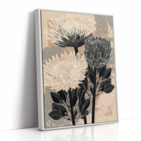 Protea in Ink and Blush