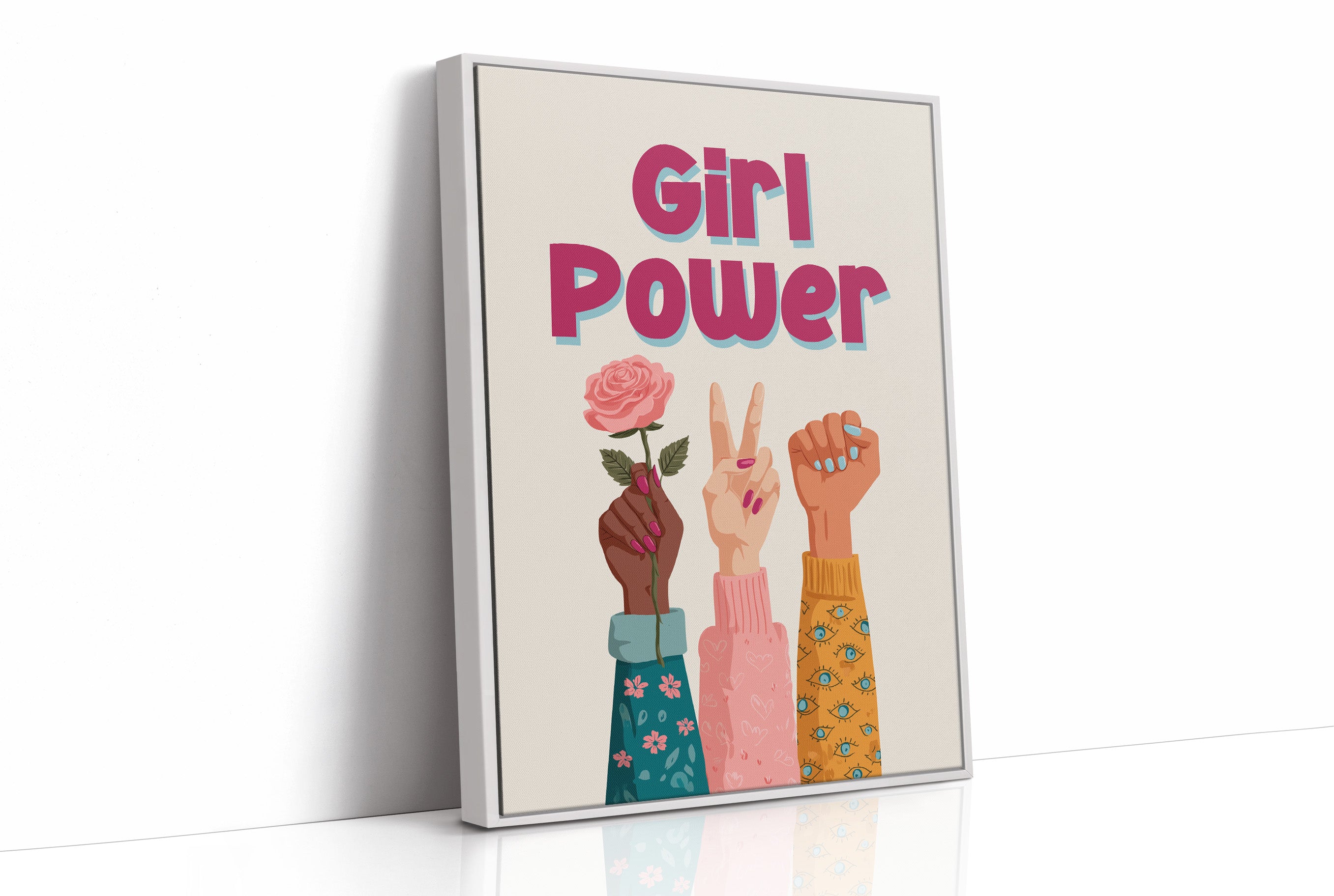 Girl Power Feminist Illustration Quote Print