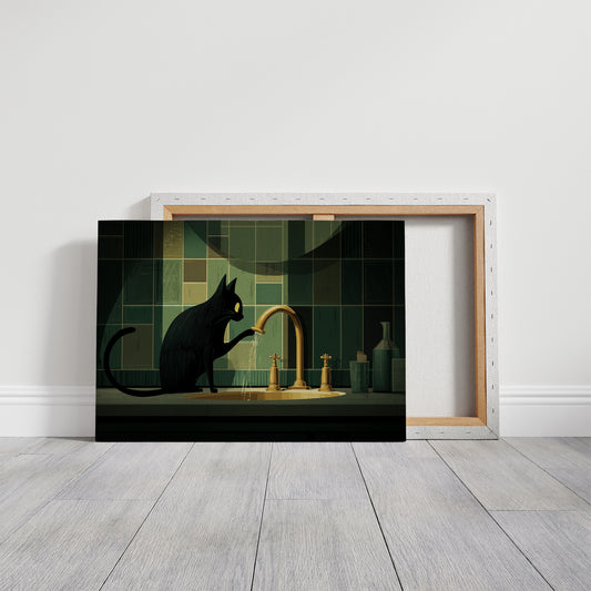 Midnight Curiosity at the Faucet