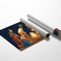 Starlit Kings Follow Golden Light