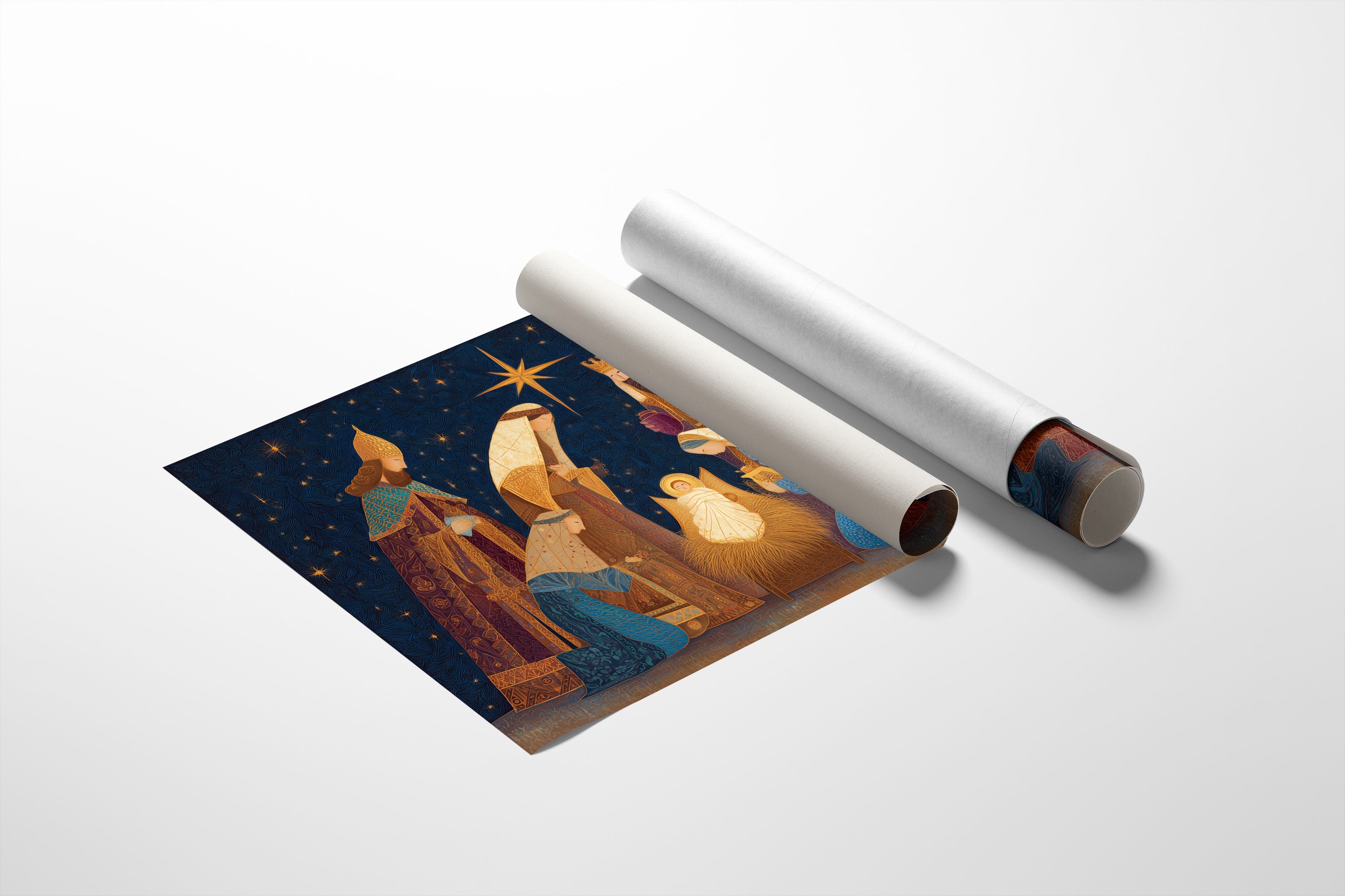 Starlit Kings Follow Golden Light