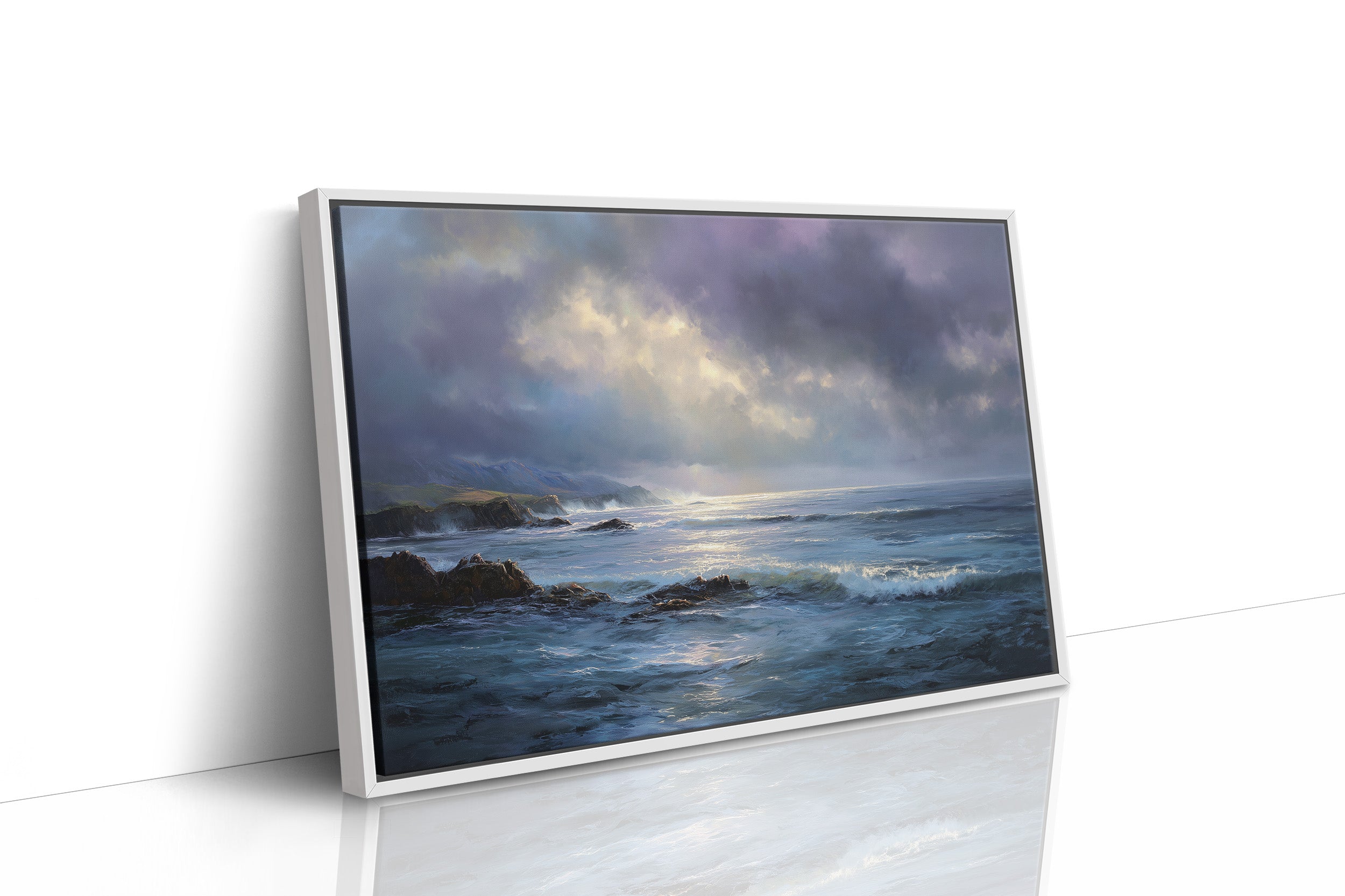 Light Breaks Through Ocean Storm