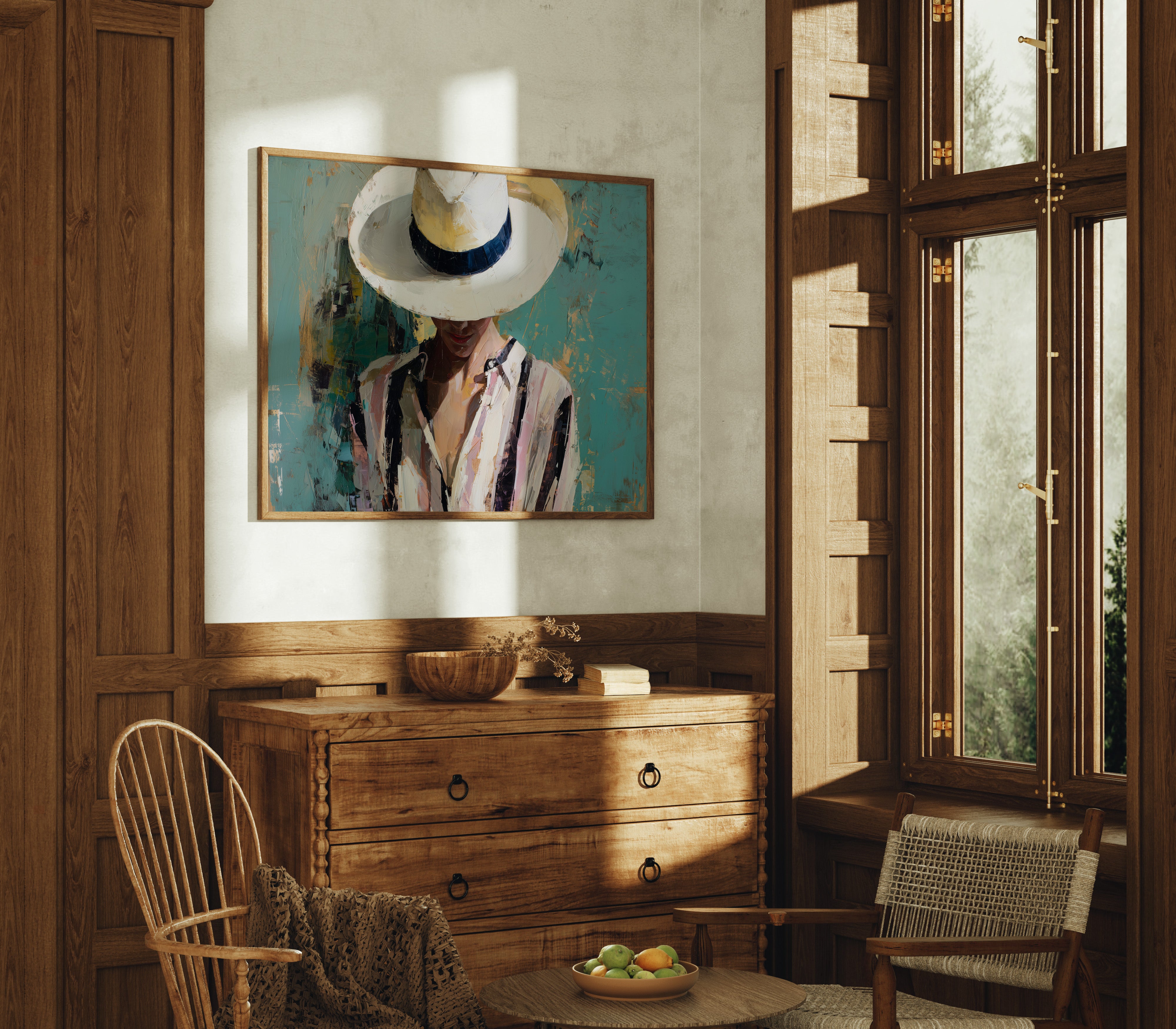 Sunlit Grace Behind Panama White