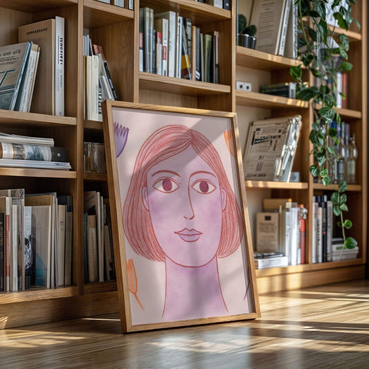 Desert Meets Modern Portrait Pink