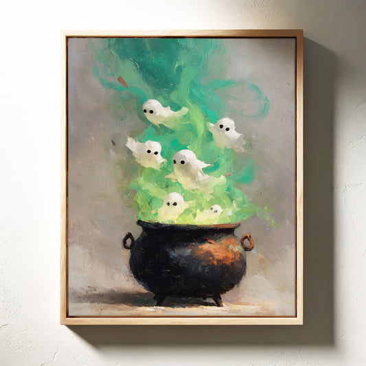 Spirits Dancing in Vibrant Mist