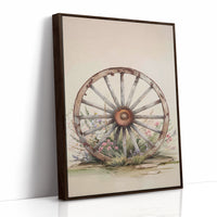 Wagon Wheel Meets Desert Wildflowers