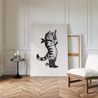 Purrpare for Trouble – Cowboy Cat Sheriff Print