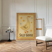 Silly Goose Folk Art Print