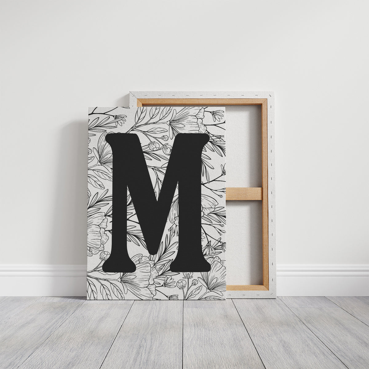 Botanical Letter M Monogram